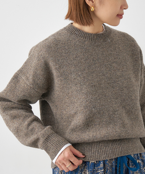 イタリアンラムクループルオーバー（ニット/セーター）｜IENA（イエナ