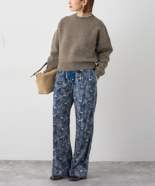 IENA(イエナ)の「イタリアンラムクループルオーバー(ニット/セーター・レディース・ブラウン系その他/ピンク・FREE)」の3枚目の写真