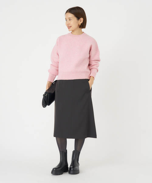 IENA(イエナ)の「イタリアンラムクループルオーバー(ニット/セーター・レディース・ブラウン系その他/ピンク・FREE)」の4枚目の写真