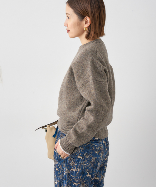 IENA(イエナ)の「イタリアンラムクループルオーバー(ニット/セーター・レディース・ブラウン系その他/ピンク・FREE)」の6枚目の写真