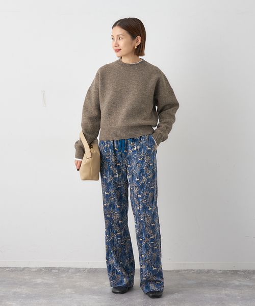 IENA(イエナ)の「イタリアンラムクループルオーバー(ニット/セーター・レディース・ブラウン系その他/ピンク・FREE)」の7枚目の写真