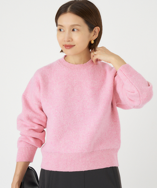 IENA(イエナ)の「イタリアンラムクループルオーバー(ニット/セーター・レディース・ブラウン系その他/ピンク・FREE)」の12枚目の写真