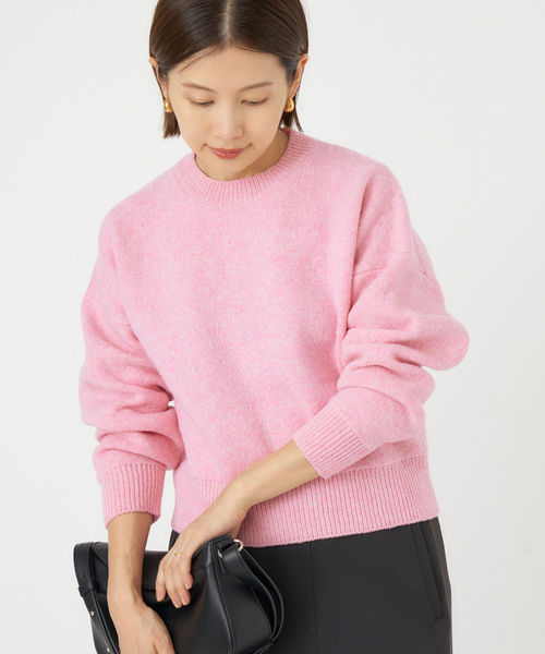 IENA(イエナ)の「イタリアンラムクループルオーバー(ニット/セーター・レディース・ブラウン系その他/ピンク・FREE)」の13枚目の写真