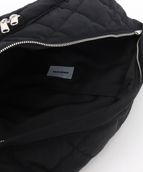 ADAM PATEK(アダムパテック)の「【RES】【ADAMPATEK】square quilt sling bag(ボディバッグ/ウエストポーチ・メンズ・グレー/ブラック・FREE)」の22枚目の写真