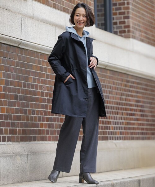J.PRESS Ladies(J.プレス レディス)の「Smooth ニット パーカー(ニット/セーター・レディース・ライトグレー系/サックスブルー系/ピンク系/ネイビー系・SMALL)」の7枚目の写真
