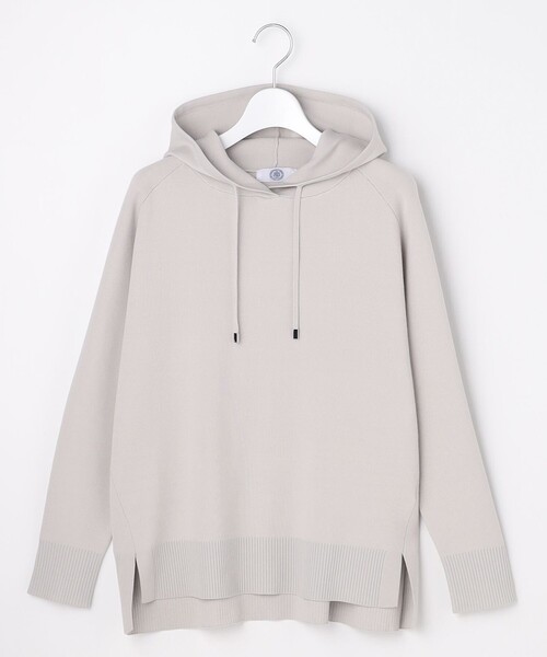J.PRESS Ladies(J.プレス レディス)の「Smooth ニット パーカー(ニット/セーター・レディース・ライトグレー系/サックスブルー系/ピンク系/ネイビー系・SMALL)」の15枚目の写真