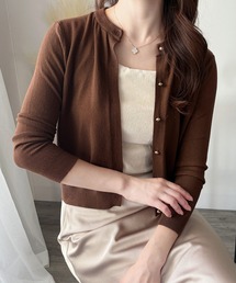美品 TOCCA 22AW AMULET ニットカーディガン(XS) TOCCA（トッカ） カーディガン GLOW CORSAGE KNIT ニットカーディガン