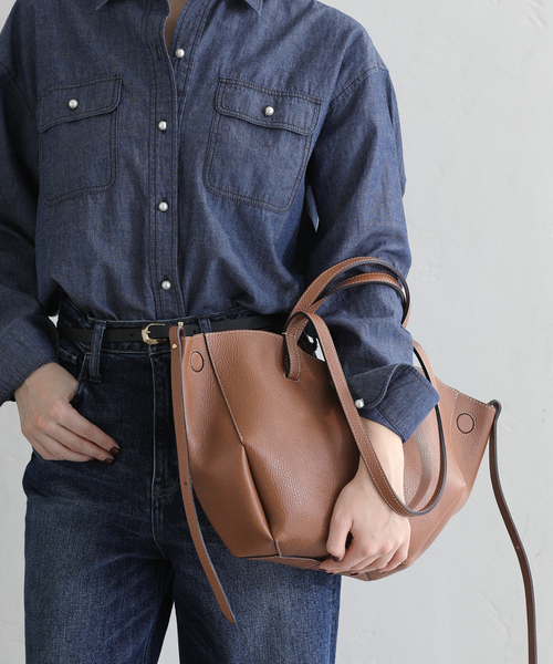 La TOTALITE(ラトータリテ)の「《追加》ANDREA CARDONE/アンドレア カルドネ マルチWAY レザートートバッグ(トートバッグ・レディース・キャメル・FREE)」の6枚目の写真