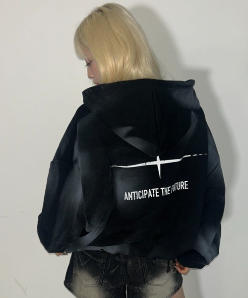 A'GEM/9 × .kom 『ARULE/アルール』Spray Zip Hoodie/スプレージップ
