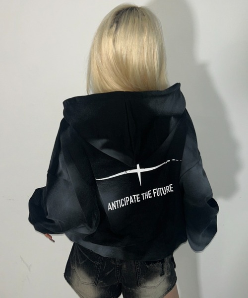 A'GEM/9 × .kom 『ARULE/アルール』Spray Zip Hoodie/スプレージップ