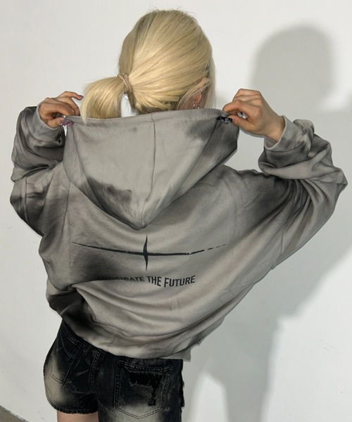 A'GEM/9 × .kom 『ARULE/アルール』Spray Zip Hoodie/スプレージップ