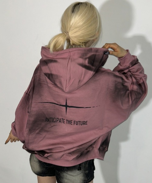 A'GEM/9 × .kom 『ARULE/アルール』Spray Zip Hoodie/スプレージップ