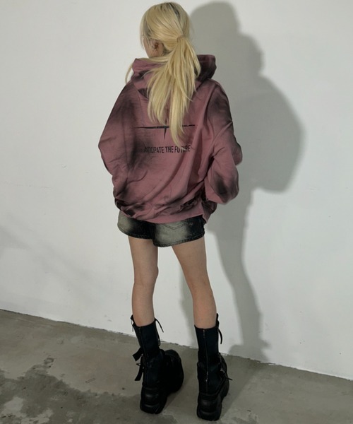 A'GEM/9 × .kom 『ARULE/アルール』Spray Zip Hoodie/スプレージップ