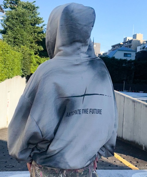 A'GEM/9 × .kom 『ARULE/アルール』Spray Zip Hoodie/スプレージップ