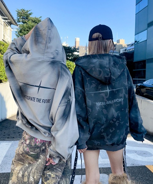 A'GEM/9 × .kom 『ARULE/アルール』Spray Zip Hoodie/スプレージップ