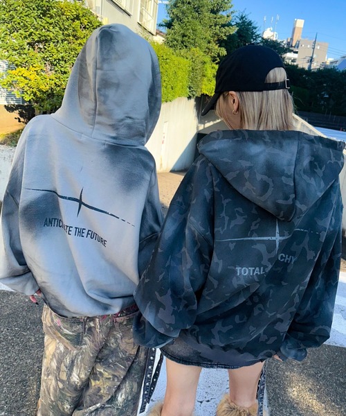 A'GEM/9 × .kom 『ARULE/アルール』Spray Zip Hoodie/スプレージップ