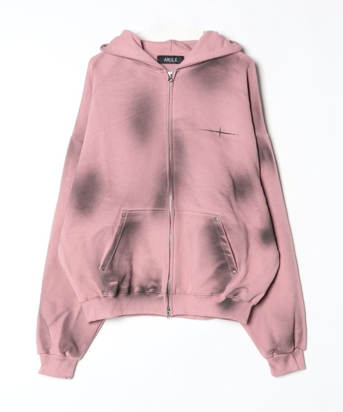 A'GEM/9 × .kom 『ARULE/アルール』Spray Zip Hoodie/スプレージップ