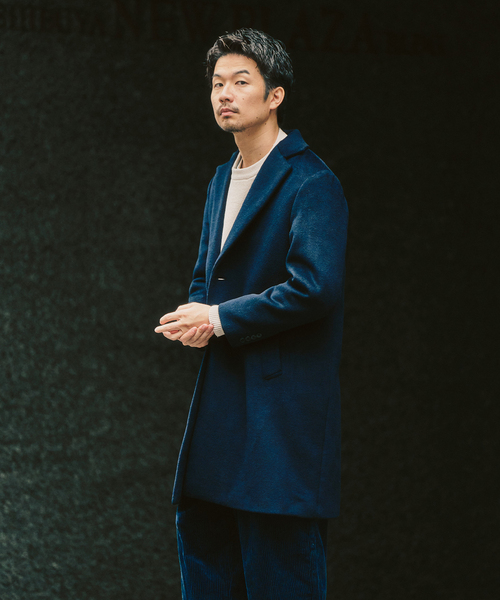 417 EDIFICE（フォーワンセブンエディフィス）の「ウールミックスチェスターコート（チェスターコート・メンズ・ブラック/グレー/ネイビー・SMALL/MEDIUM/LARGE）」の9枚目の写真