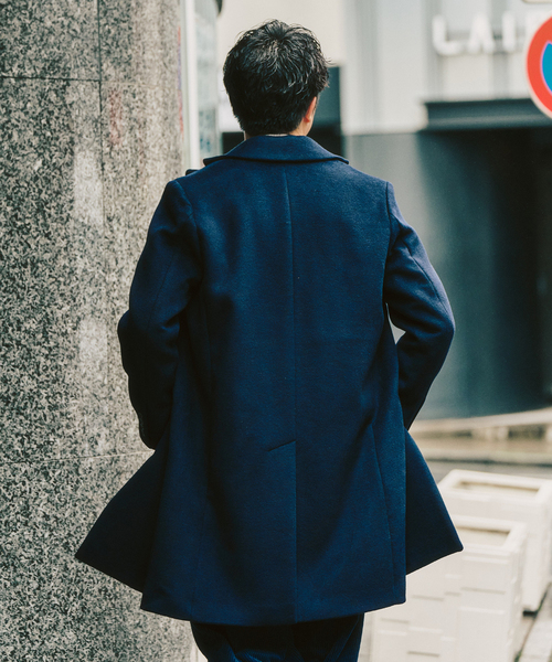 417 EDIFICE（フォーワンセブンエディフィス）の「ウールミックスチェスターコート（チェスターコート・メンズ・ブラック/グレー/ネイビー・SMALL/MEDIUM/LARGE）」の12枚目の写真