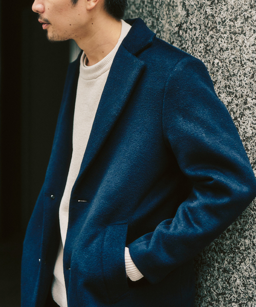 417 EDIFICE（フォーワンセブンエディフィス）の「ウールミックスチェスターコート（チェスターコート・メンズ・ブラック/グレー/ネイビー・SMALL/MEDIUM/LARGE）」の14枚目の写真