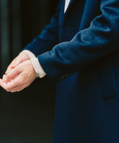 417 EDIFICE（フォーワンセブンエディフィス）の「ウールミックスチェスターコート（チェスターコート・メンズ・ブラック/グレー/ネイビー・SMALL/MEDIUM/LARGE）」の16枚目の写真