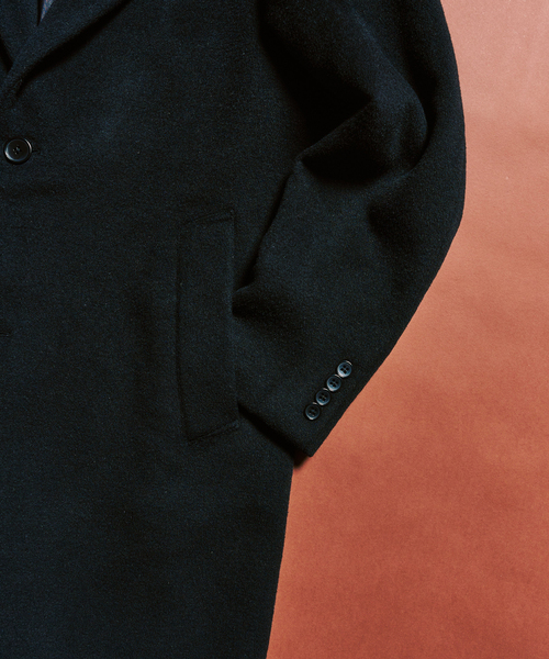 417 EDIFICE（フォーワンセブンエディフィス）の「ウールミックスチェスターコート（チェスターコート・メンズ・ブラック/グレー/ネイビー・SMALL/MEDIUM/LARGE）」の20枚目の写真