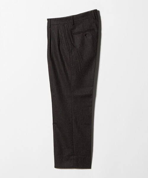 green label relaxing(グリーンレーベルリラクシング)の「DC W/N 2プリーツ ワイド スラックス(スラックス・メンズ・ダークブラウン/ダークグレー・S/L/XL/M)」の19枚目の写真