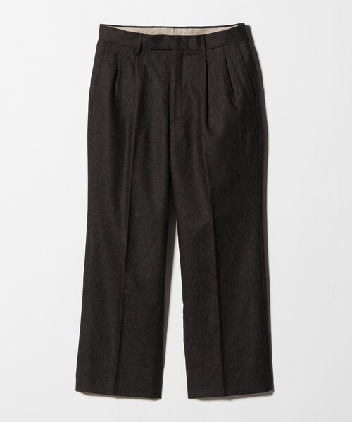 green label relaxing(グリーンレーベルリラクシング)の「DC W/N 2プリーツ ワイド スラックス(スラックス・メンズ・ダークブラウン/ダークグレー・S/L/XL/M)」の20枚目の写真