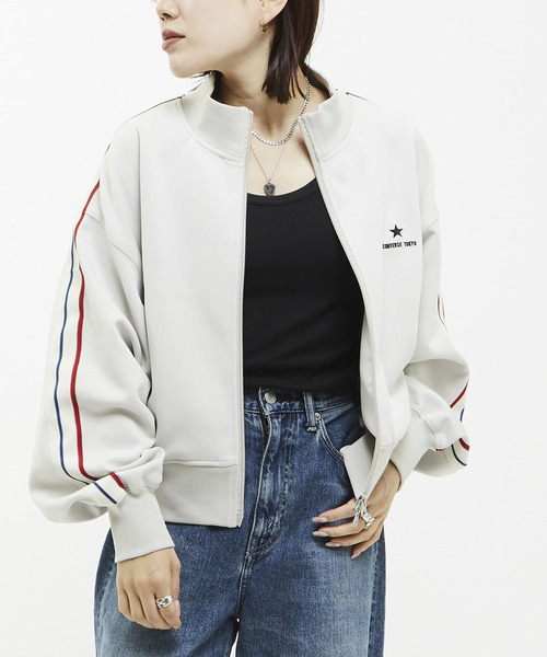 SIDE LINE SHORT TRACK JACKET(WOMEN