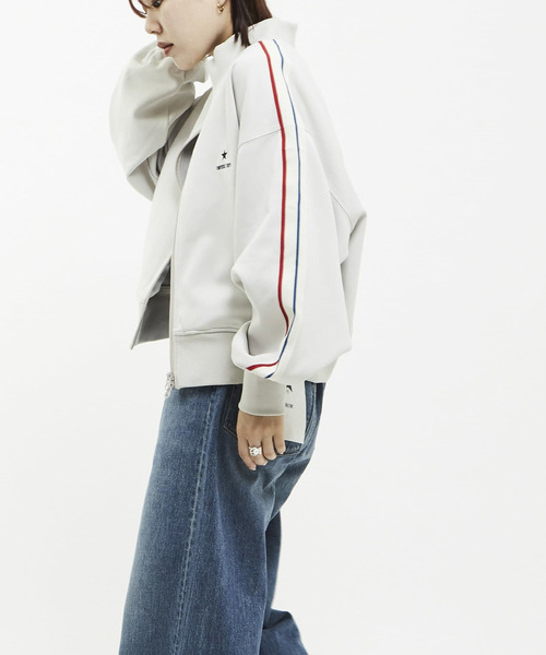 SIDE LINE SHORT TRACK JACKET(WOMEN