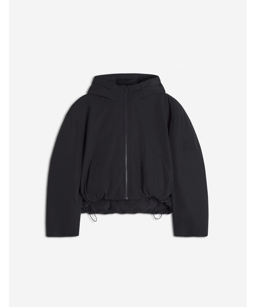 Maison Kitsune(メゾンキツネ)の「HOODED PUFFER(ブルゾン・レディース・ライトベージュ/ブラック・XS/S/M/L)」の2枚目の写真