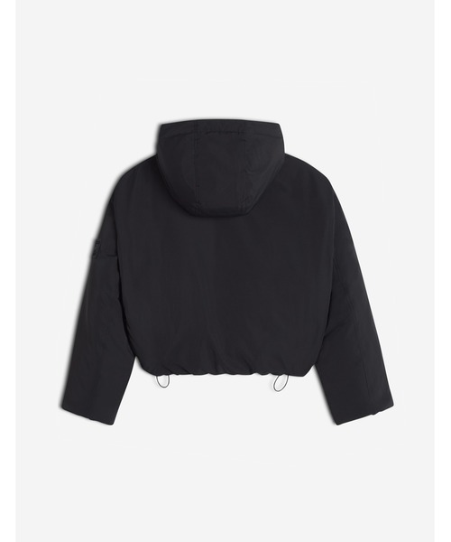Maison Kitsune(メゾンキツネ)の「HOODED PUFFER(ブルゾン・レディース・ライトベージュ/ブラック・XS/S/M/L)」の4枚目の写真
