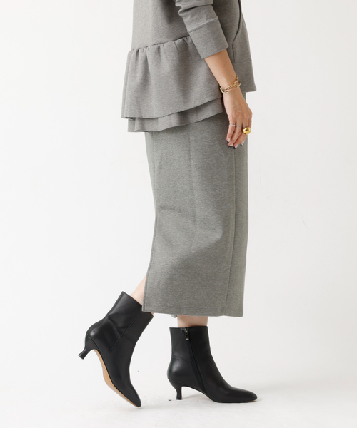 DESIGNWORKS（デザインワークス）の「【セットアップ対応】ダブルエアータイトスカート（スカート・レディース・ブラック/グレー・フリー）」の4枚目の写真