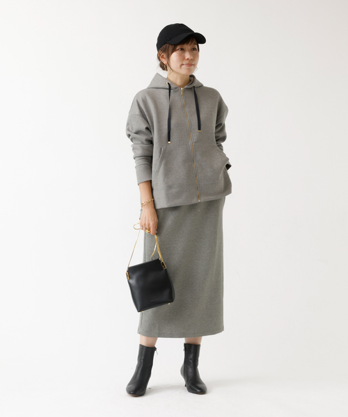 DESIGNWORKS（デザインワークス）の「【セットアップ対応】ダブルエアータイトスカート（スカート・レディース・ブラック/グレー・フリー）」の8枚目の写真