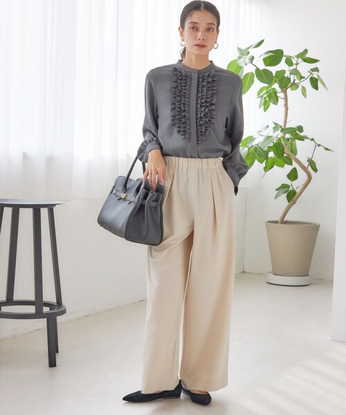 MILOS(ミロス)の「【SHIPS別注】MILOS: 金具付き ベルト トート M(トートバッグ・レディース・ブラック/ナチュラル・ONE SIZE)」の19枚目の写真