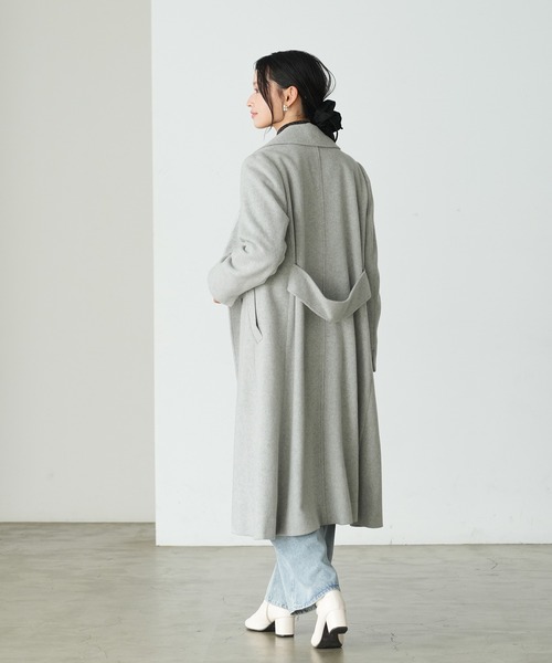 セール】(尾州プレミアムウール)トレンチコート（トレンチコート