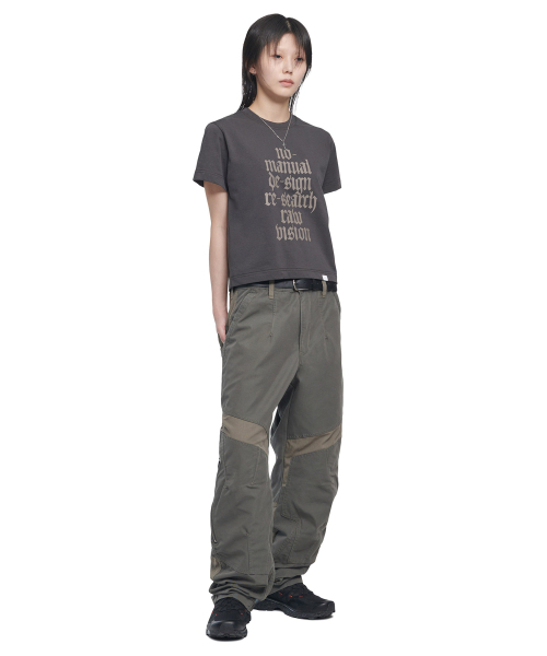 NOMANUAL(NOMANUAL)の「RAW VISION T-SHIRT - CHARCOAL(Tシャツ/カットソー・レディース・その他・MEDIUM/LARGE/X-LARGE/SMALL)」の5枚目の写真