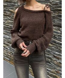 EMODA | ショルダースキンニット(ニット/セーター)