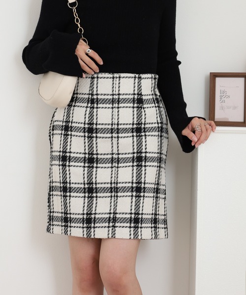 セール】nohea ツィードチェックミニスカート（スカート）｜Nohea