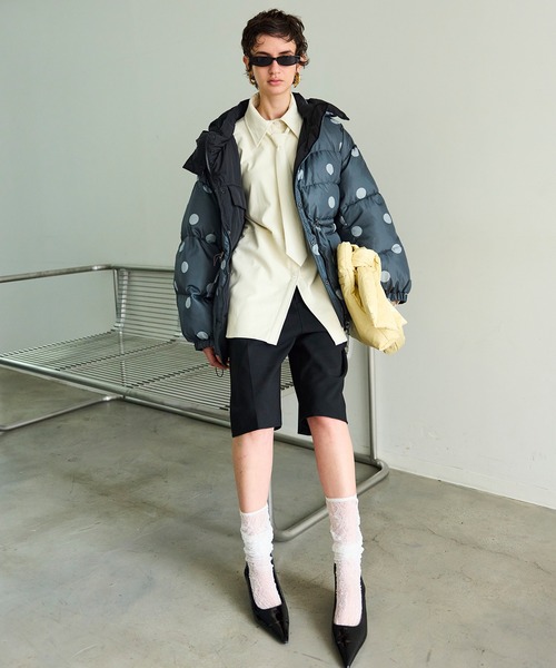 Reversible Printed Down Coat/リバーシブルプリントダウン（ダウン
