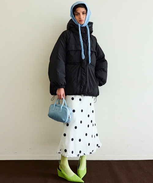 MAISON SPECIAL(メゾンスペシャル)の「Reversible Printed Down Coat/リバーシブルプリントダウン(ダウンジャケット/コート・レディース・ブラック/ブラウン・FREE)」の8枚目の写真