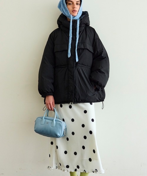 MAISON SPECIAL(メゾンスペシャル)の「Reversible Printed Down Coat/リバーシブルプリントダウン(ダウンジャケット/コート・レディース・ブラック/ブラウン・FREE)」の10枚目の写真