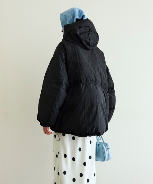 MAISON SPECIAL(メゾンスペシャル)の「Reversible Printed Down Coat/リバーシブルプリントダウン(ダウンジャケット/コート・レディース・ブラック/ブラウン・FREE)」の12枚目の写真