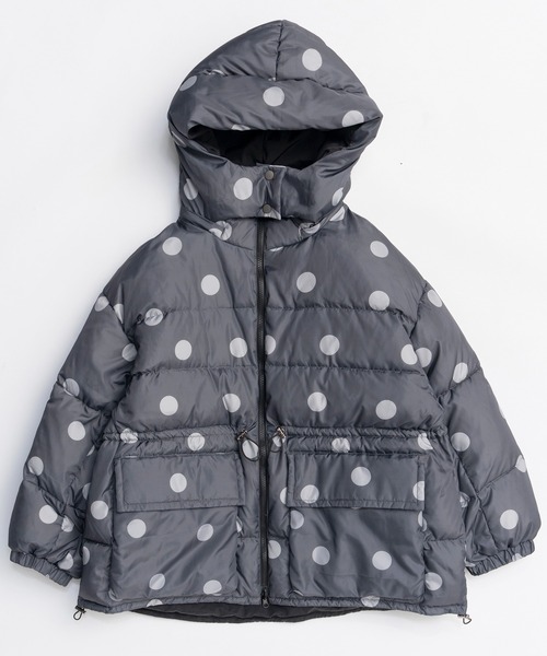 【未使用品】MAISON SPECIALチェック柄　ダウンジャケット　グレー Reversible Printed Down Coat/リバーシブルプリントダウン（ダウン
