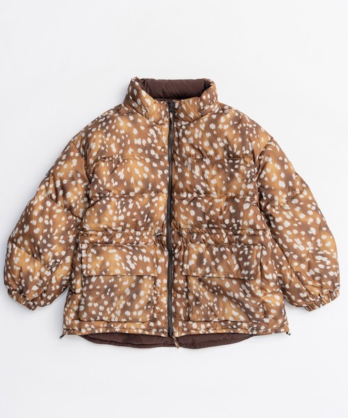 Reversible Printed Down Coat/リバーシブルプリントダウン（ダウン