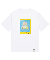 [ユニセックス] フールドール イエローボックス 半袖Tシャツ_ホワイト