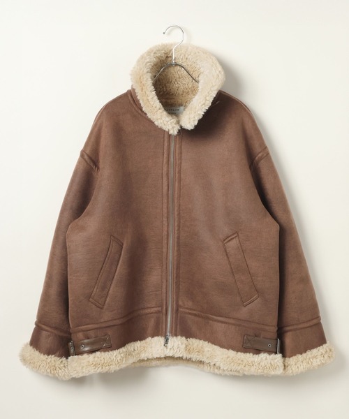 BAYFLOW(ベイフロー)の「シングルムートンジャケット(ムートンコート・レディース・ナチュラル/ブラウン・SMALL/MEDIUM)」の18枚目の写真