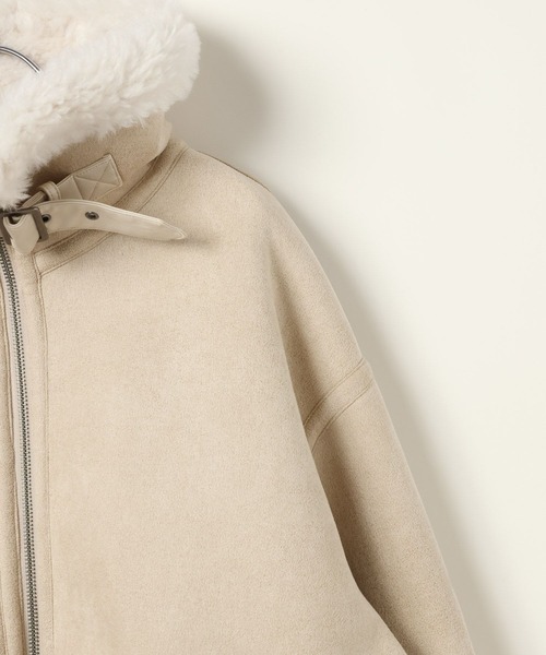 BAYFLOW(ベイフロー)の「シングルムートンジャケット(ムートンコート・レディース・ナチュラル/ブラウン・SMALL/MEDIUM)」の21枚目の写真