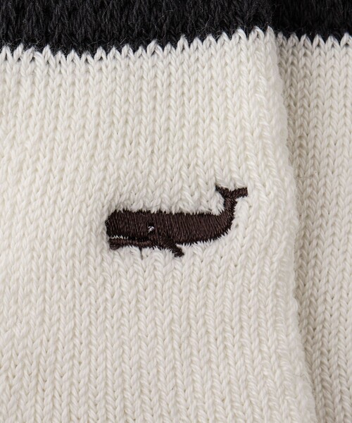 NOLLEY’S（ノーリーズ）の「別注クジラクォーターパイルソックス（ソックス/靴下・メンズ・チャコールグレー/ブラック/オリーブ/オフホワイト・FREE）」の11枚目の写真