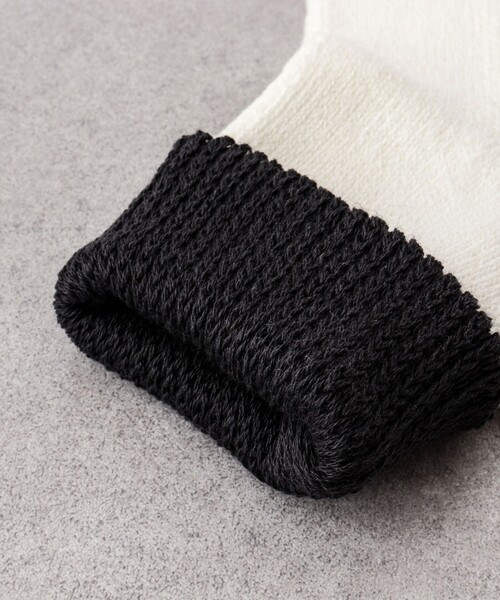 NOLLEY’S（ノーリーズ）の「別注クジラクォーターパイルソックス（ソックス/靴下・メンズ・チャコールグレー/ブラック/オリーブ/オフホワイト・FREE）」の13枚目の写真